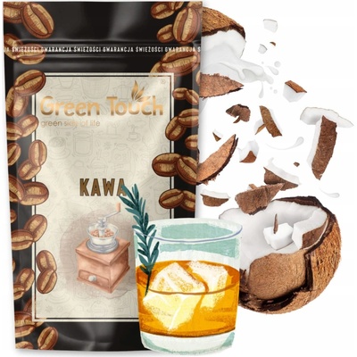 Green Touch Mletá káva s príchuťou MALIBU rum kokosová káva 200 g