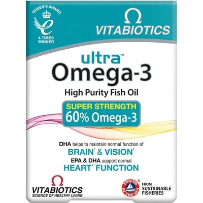 Vitabiotics Ultra Omega-3 with 60% Omega-3 [60 Гел капсули]