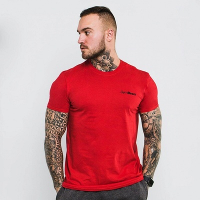 GymBeam Tričko Basic Cherry červená – Zboží Dáma