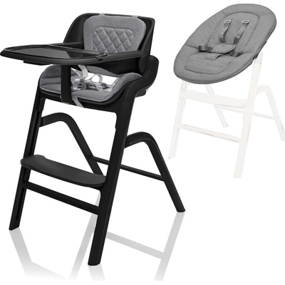 ZOPA Set židlička Inspira + novorozenecký set Berry Black