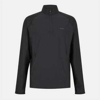 HUGO BOSS Men's Active 1/4 Zip Fleece - Black