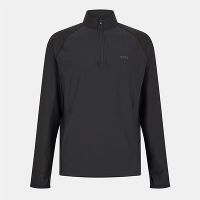 HUGO BOSS Men's Active 1/4 Zip Fleece - Black