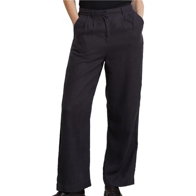 DEDICATED Дамски ежедневен панталон Dedicated Women's Pants Vickleby Linen Casual trousers - Phantom Black - размер XS (107-2807-0211)