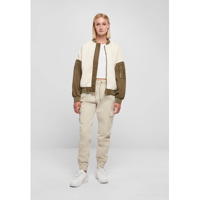 Urban Classics Дамско яке тип бомбър в цвят екрю Urban Classics Mixed Bomber JacketUB-TB5081-04035 - Екрю, размер XXL