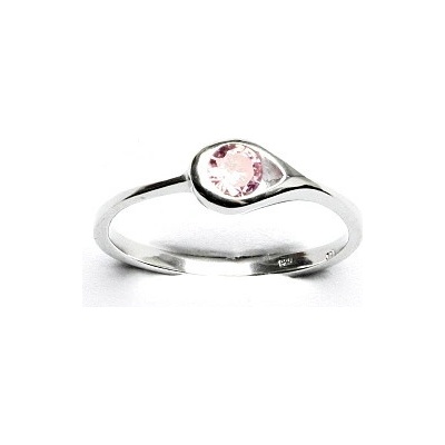 Čištín stříbrný růžový zirkon VR 5