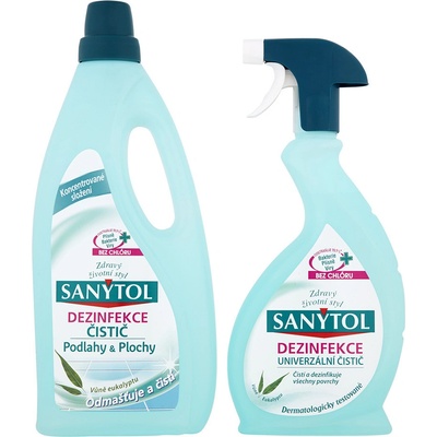 Sanytol Duopack dezinfekcia podlahy 1 l + sprej univerzálny 500 ml