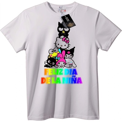 NOONEBRAND Тениска Щастлив Ден на момичето - XS, White