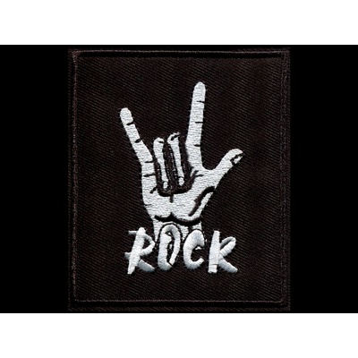Nášivka ROCK vyšívaná zažehlovací