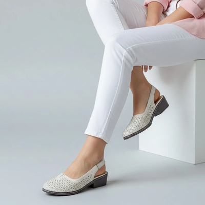 Елегантни дамски обувки W593018 Beige