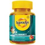 Bayer Мултивитамини за деца , дъвчащи , Multivitamin for Immune System Boost Supradyn, Kids Immunity, Strawberry, Orange & Papaya 60 jelly beans