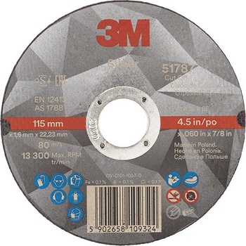 3M Silver Řezný kotouč 115 x 1,6 mm 7100139229 3 ks