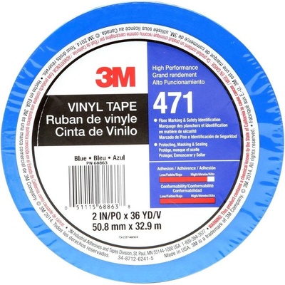 3M 471BL50IW PVC tape 33 m x 50 mm modrá