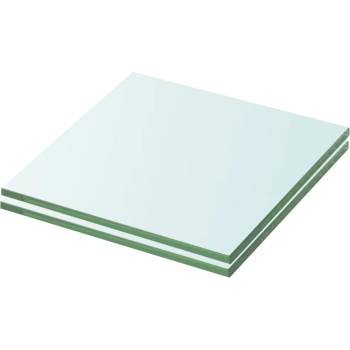 Image 1 of vidaXL Рафтове, 2 бр, панели прозрачно стъкло, 20x15 см (3051543)