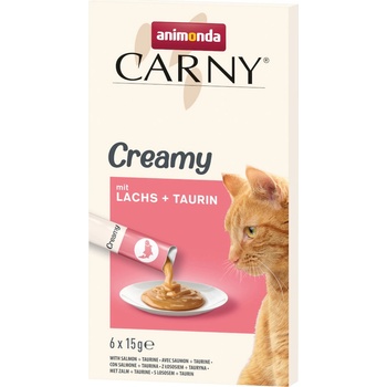 Carny Adult Creamy s lososem a taurinem 6 x 15 g
