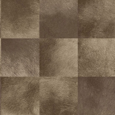 Origin 347325 Vliesová tapeta hnedá štvorcový vzor imitácia kožušiny Luxury Skins rozmery 0,53 x 10,05 m