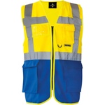 Korntex HI-VIS KXMF BERLIN / Светлоотразителна многофункционална жилетка - жълто/синя XL (76KXMFv4404)
