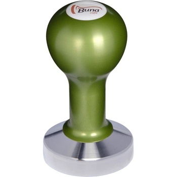 Buna Café tamper kov zelený, SP, nerez mat, konvexný 58 mm