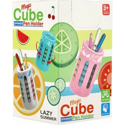 Teddies Hlavolam věž Stojánek na tužky plast 10cm 4 barvy
