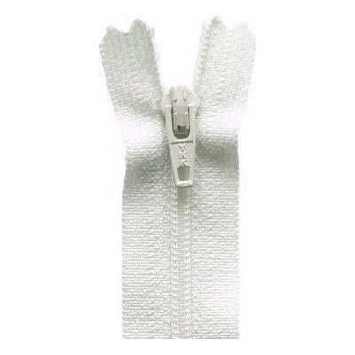 YKK zip spirálový nedělitelný, bílý slonová kost - 18 cm