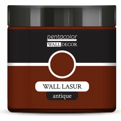 Pentart Wall Decor lazúra s antickým efektom 500 ml Hrdzavohnedá