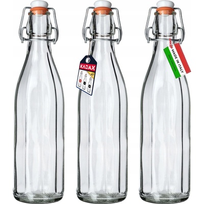 Kadax Skleněné lahve Costolata K3337 1000 ml 3 ks