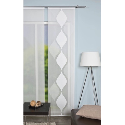 Home Wohnideen japonská stena 84623 SCHERLI 1007 vlnena biela 245x60 cm (v x s)