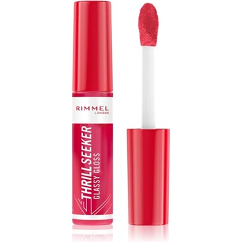 Rimmel Thrill Seeker Glassy Gloss блясък за устни за по-голям обем цвят 350 Pink to the Berry 10ml