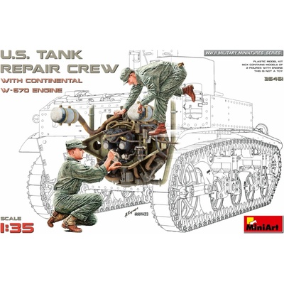 MiniArt U.S. Tank Repair Crew with W-670 Engine 1:35