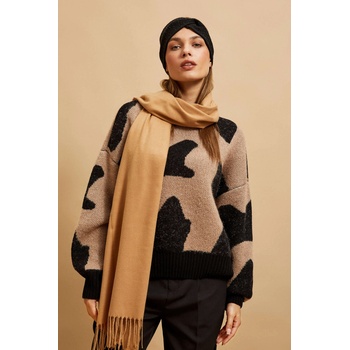 Moodo Гладък тъмно бежов шал Moodo Moodo | Bezhov | ЖЕНИ | ЕДИН РАЗМЕР