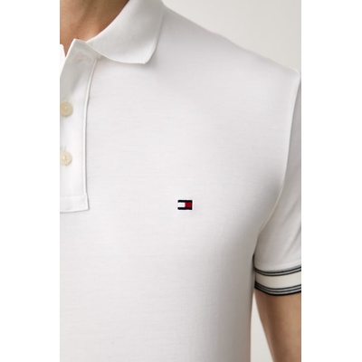Tommy Hilfiger тениска с яка мъжка от памук (MW0MW43270)