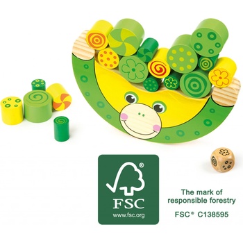 Small Foot balansújúca žaba