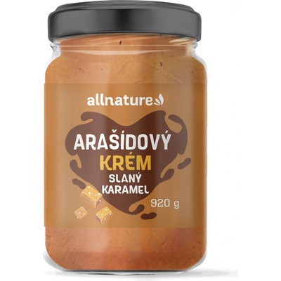 Allnature Arašidový krém slaný karamel 920 g