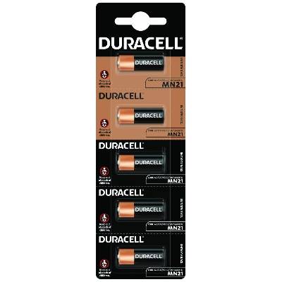 Алкална батерия duracell 12 v /5бр. /в пакет/ цена за 1 бр. / за аларми А23 mn21 (dur-ba-lr23-5pk)