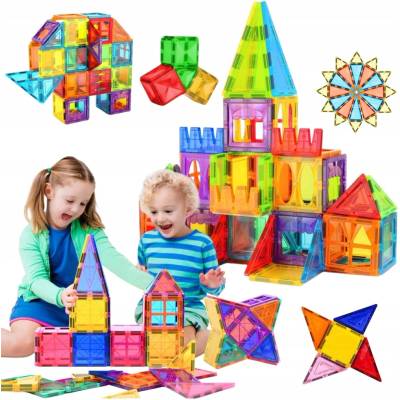 Magna-Tiles Magnetická stavebnica Castle DLX 48 ks