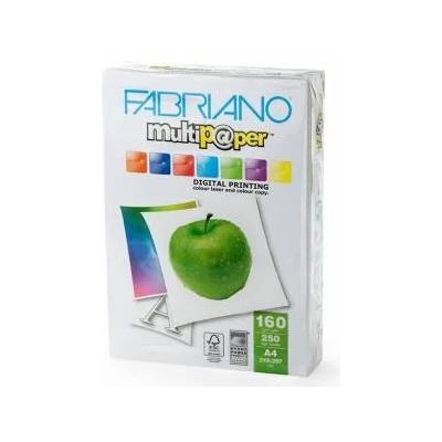 Fabriano Копирен картон Fabriano Multipaper, A4, 297 x 210 мм, 150 m, 160 g/m2, Гланциран, 250 листа, 1505100170