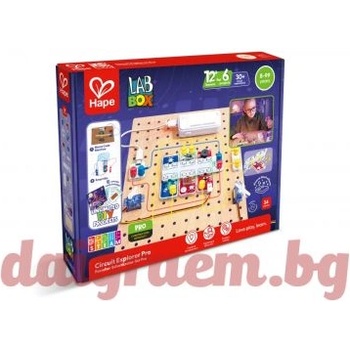Hape Образователен комплект LabBox, Изследване на вериги, Про ниво, 34 части, HAPE E5204 (H5204)