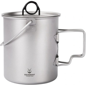 SilverAnt Титаниева чаша 750 ml с капак (SATICUP750LID)