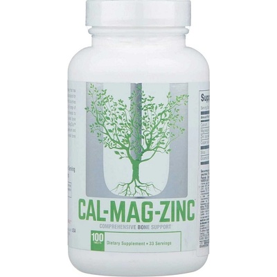 Universal Nutrition Calcium Zinc and Magnesium Plus Copper, 100 Tablets