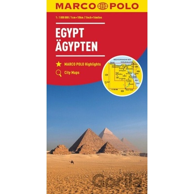 MARCO POLO Länderkarte Ägypten 1:1 000 000. Egypt. Egypte