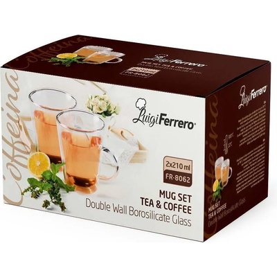 Luigi Ferrero Чаша за чай и кафе Luigi Ferrero Coffeina FR-8062 210ml, 2 броя (1005196)