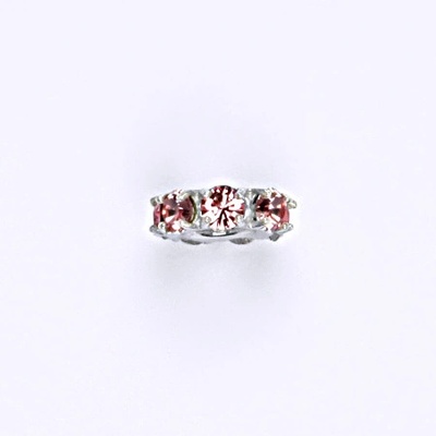 Čištín Korálek 36939742 Stříbrný se swarovski light rose krystaly P 1371