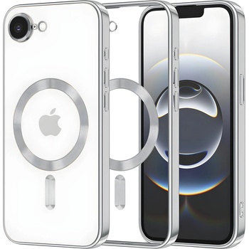 Techsuit Luxury Crystal MagSafe калъф за Apple iPhone 16e - Сребърен KP36972 (36972)