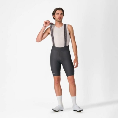 Castelli Pánské Espresso 2 Bibshort Tmavě šedá Bílá