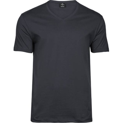 TEE JAYS Мъжка тениска с v-образно деколте tee jays tj8006 fashion sof tee - тъмносива xxl (18800667005)