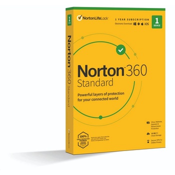 Symantec Norton 360 Standard 10GB 1 устройство 1 година 21394591 електронен лиценз (21394591)