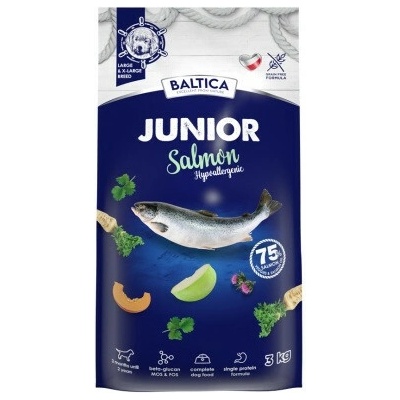 Baltica Excellent Junior Salmon Large and X-large breeds 3 kg