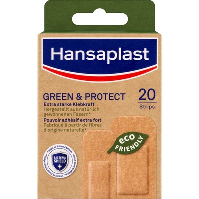 Hansaplast Green & Protect udržitelné textilní náplasti 20 ks
