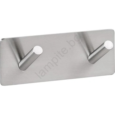 Bemeta Закачалка 11, 5x4, 5 cm неръждаема стомана/сребриста (BD0056)