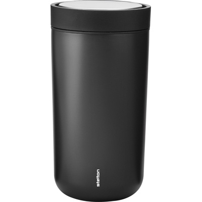 Stelton Термочаша To-Go Click с двойни стени от стомана 200 мл черен металик (675-16)