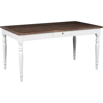 Image 1 of EX Home Трапезна маса EX Home модел Meditera, 180 см, Бяла, Масив